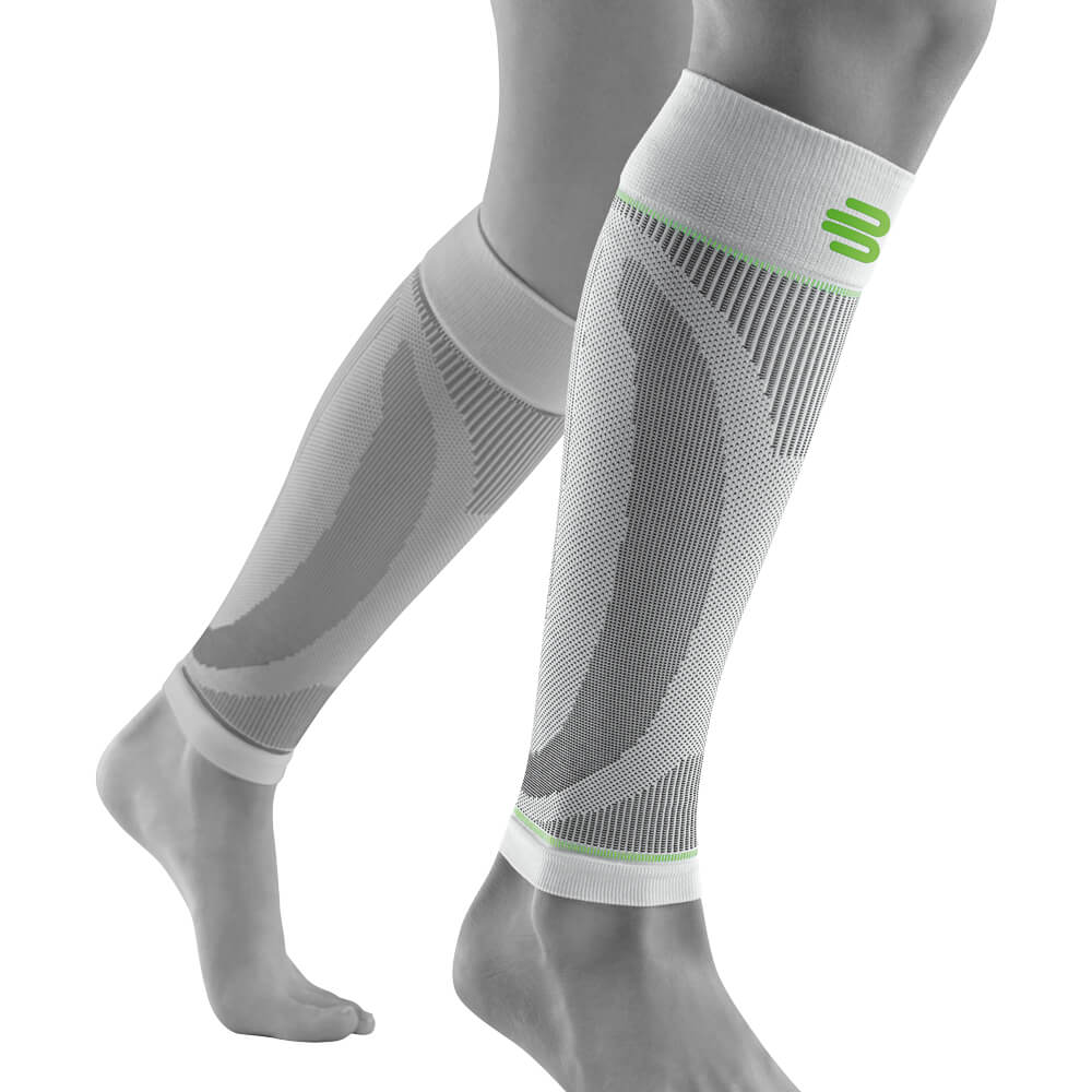 Calf Compression Leg Sleeves - Football Leg Sleeves For Adult Athletes -  White